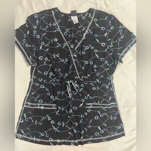 Scrub top - floral - medium